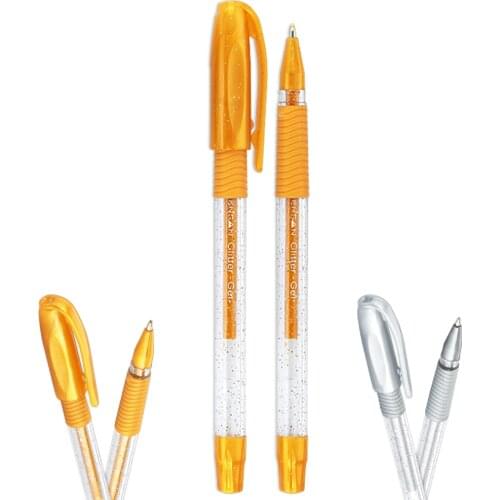 PENSAN Glitter Gel Pens Gold and Silver 1pcs 1.0mm , Pen for School Pen Writing Tools Stationery