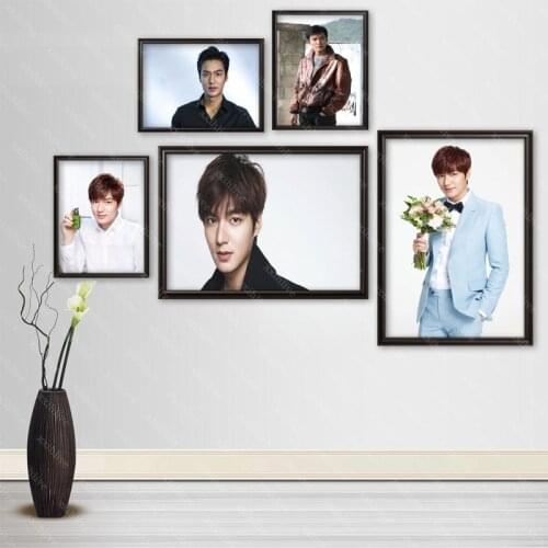 Custom Famous Korean Actor Lee MinHo Silk Cloth Canvas Poster Home Decoration Wall Art Fabric Poster Print More Size