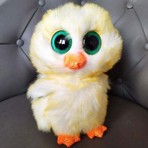 Ty Beanie Big Eye Plush Toys Lemon Duck Soft Stuffed Animal Yellow duck Collection Doll Toy Children Birthday Gift 15cm