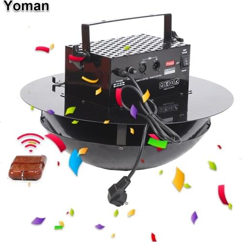 150W Confetti Streamer Cannon Machine DMX512 Remote Control Four Heads Electric Paper Confetti launcher Cannon Moving Head Light