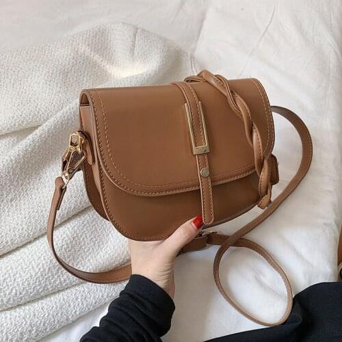 High Quality Pu Leather Crossbody Bags for Women Designer Ladies Shoulder Saddle Bag Fashion Female Handbags Messenger Bags New