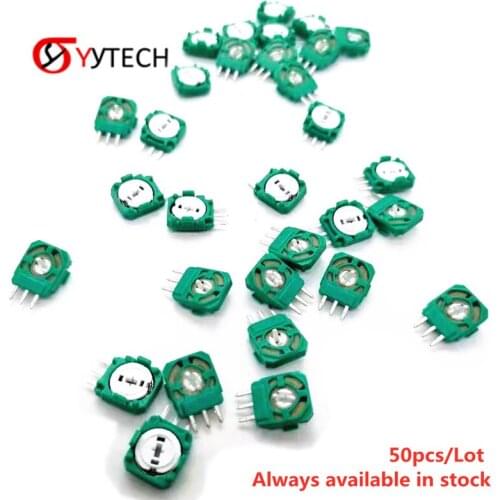 SYYTECH 50Pcs 3D Analog Joystick Sensor Module Axis Resistor for PS4 Micros Mini Switch Controller Gasket Replacement Parts