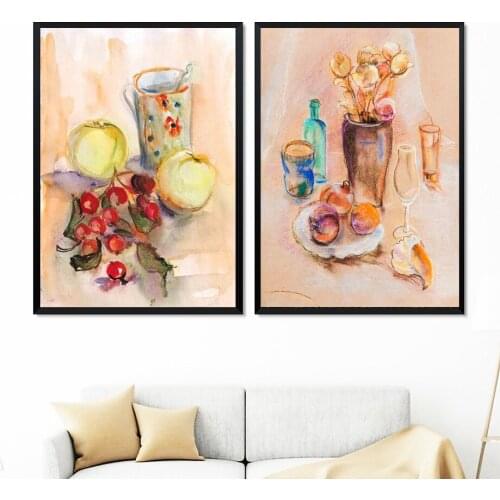 Vintage Oil Painting On Canvas Retro Fruit Picture Home Room Decor Posters Ad Prints Foor Bedroom Frameless Wall Art