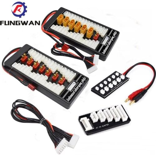 High Quality 2S-6S Lipo Battery Parallel Charging Board Charger Plate T Plug XT60 Plug for Imax B6 B6AC B8 6 in 1