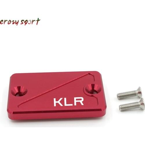 Motorcycle Parts For KAWASAKI KLR250 KLR650 KLR 250/650 1991-2012 2011 Front Brake Fluid Reservoir Cover Cap With Logo