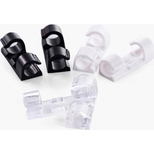 20 Pcs Self-adhesive Wire Clips Organizer Line Cable Buckle Clip Fixer Holder 2020
