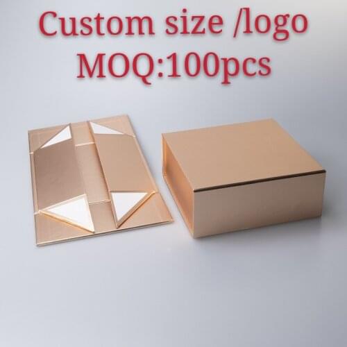 10Pcs/Lot Logo customized matt hair extension magnetic paper gift box for packaging printed cardboard boxes for packaging