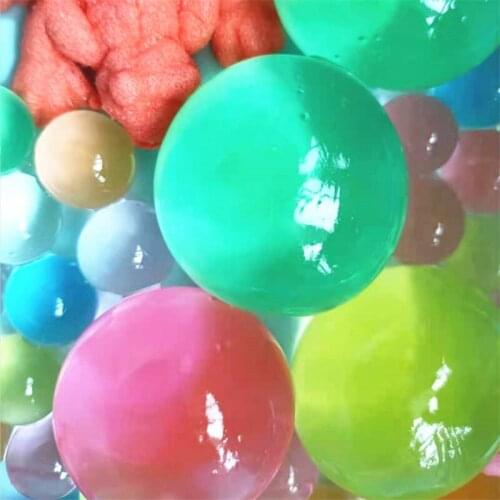 100pcs Large Hydrogel Pearl Big Crystal Soil Mud Hydrogel Gel Water Beads Mud Grow Ball for Wedding Home Decor gel beads