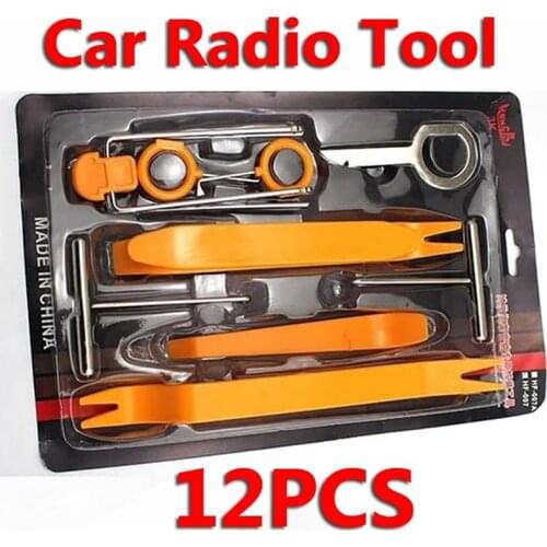 12pcs/4pcs Portable Car Radio Door Clip Panel Trim Dash Audio Removal Open Installer Pry Tool For BMW VW Audio Removal Pry