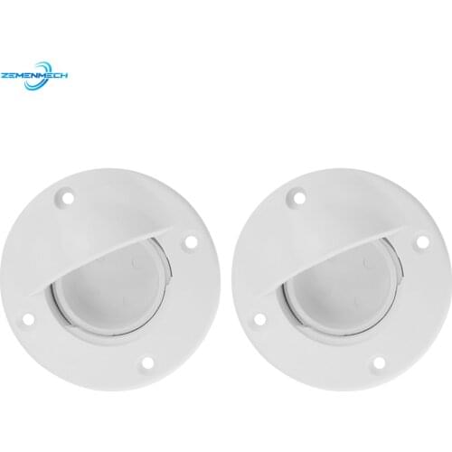2PC Universal White Nylon Marine Boat Transom Deck Mount Drain Scupper Valve Screw Cap Bung Stopper Replacement Boat Accessories