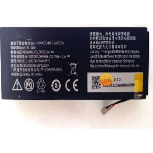 3.8V 6300mAh Li3863T43P6hA03715 cell phone battery For ZTE SPro 2 / ZTE SPro II Battery with Repair Tools