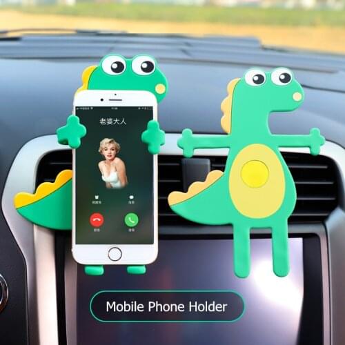 Cartoon Car Phone Holder For 3.5 To 6.4 inch Mobile Phone Stand Car Air Vent Mount Mobile Phone Car Holder Stand