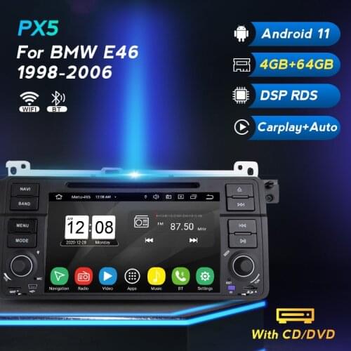 RDS DSP 4G LTE Car Multimedia DVD Player GPS Navigation For BMW E46 M3 Coupe 318/320/325/330/335 Built-in Carplay Android Auto