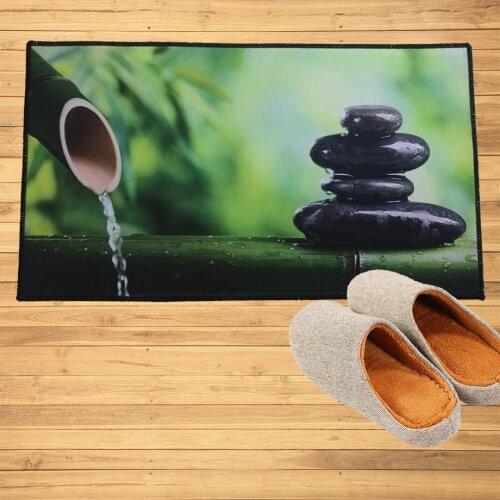 Bamboo Spring Stone Doormat Mats Hallway Doorway Bathroom Kitchen Rugs Custom Floor Mats Carpet Wedding Home Decoration