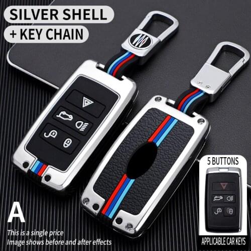 Zinc alloy Key Cover Case For 2018 Land Rover Range Rover Sport Evoque Velar Discovery 5 For Jaguar XEL E-PACE XF XK XE 2019
