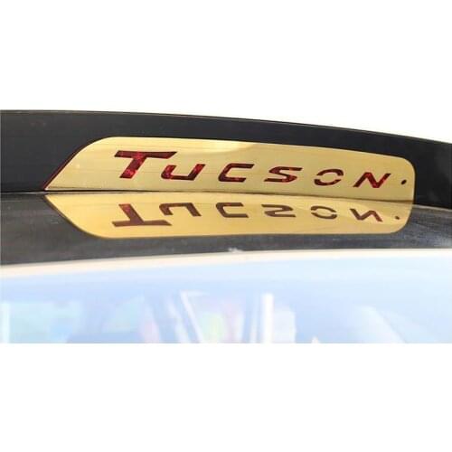 For Hyundai Tucson 2015-2019 stainless steel rear brake light decorative strip anti-scratch protection car accessories