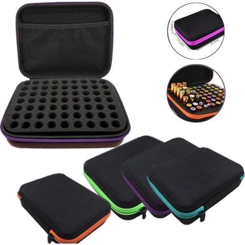 High quality Travel 63 Bottle Essential Oil Carry Case 1-3Ml Holder Storage Aromatherapy Hand Bag
