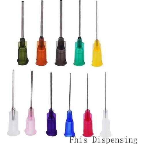 1 Inch 14G-27G Dispensing Needles PP Luer Lock Hub Tubing Length Precision S.S Dispense Blunt Tips Pack of 30