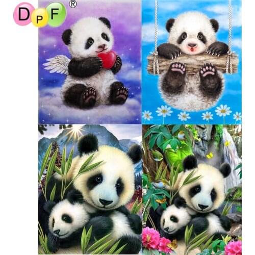 DPF 5D Round/square full Diamond Painting Cross Stitch panda Crafts Diamond Embroidery Mosaic Needlework kits Home Decor