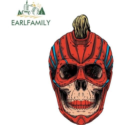 EARLFAMILY 13cm x 7.6cm for Captain Skull Car Sticker Auto Bumper Stickers Fine Fashion Occlusion Scratch 3D Vehicle Decal
