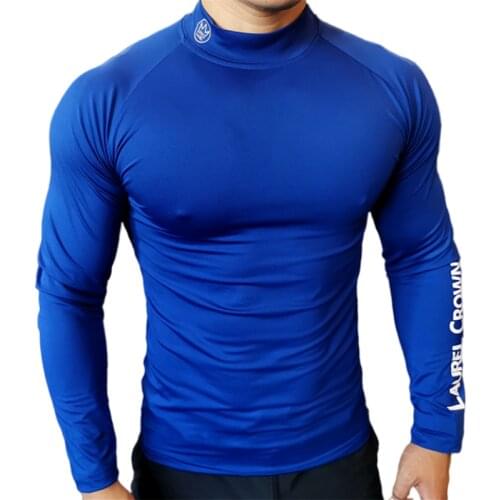 Fitness T-shirt Men Long Sleeve Training Shirts Running Compression Skinny Tops Muscle Workout Clothing