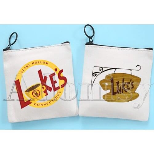 Gilmore Girls Canvas Coin Purse Coin Purse Collection Canvas Bag Small Wallet Zipper Key Bag Hand Gift