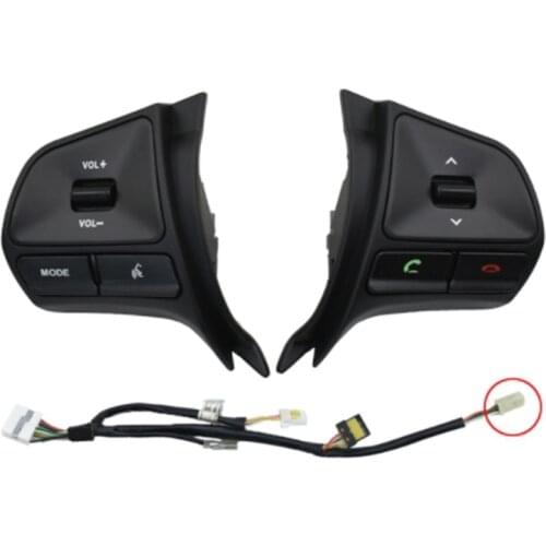 Car Steering Wheel Control Button for KIA K2 RIO 2011-2014 Audio Bluetooth Phone Volume Switch Replace Auto Parts
