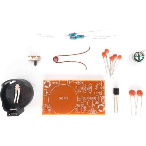 Radio kit Simple FM wireless microphone FM transmitter board parts electronic training DIY kit radio fm microphone transmitter