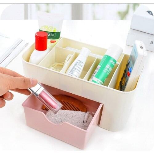 Cosmetic Storage Box Makeup Organizer Drawer Large Capacity Jewelry Nail Polish Makeup Container Portable Cosmetic Organizer Box