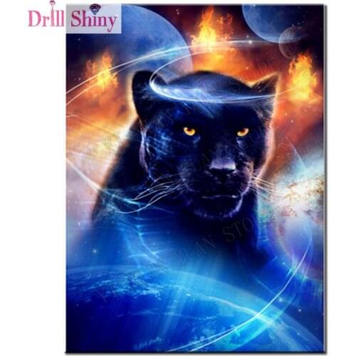 NEW Pattern Square Diamond Embroidery DIY Needlework panther Diamond Painting Cross Stitch 3D 5D Rhinestones Decor Paintings