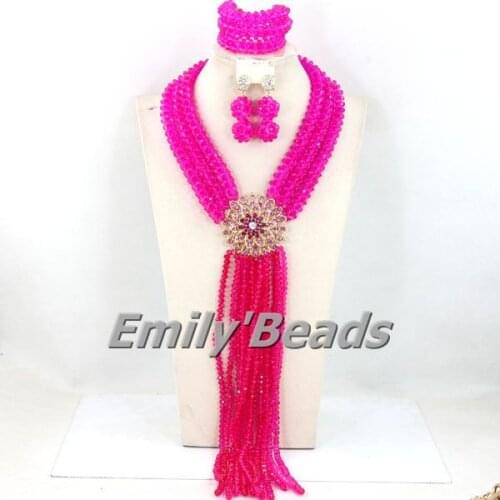 2015 New African Wedding Nigerian Beads Jewelry Sets African Beads For Women Costume Party Accessories Jewelry Sets AEJ849