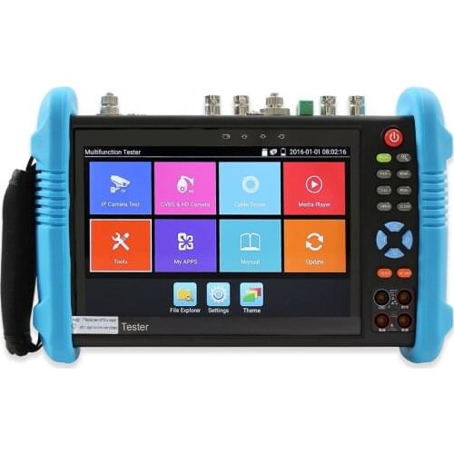 NEW 7inch TFT LCD HD 8MP TVI AHD CVI CVBS Analog Security Camera Tester Monitor in One CCTV Tester VGA HDMI Input IPC9800 plus