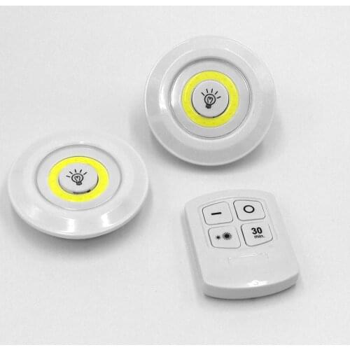 New 5W LED Wardrobe Light Adjustable Remote Control Push Button Showcase Lamp For Stairs Kitchen Bathroom Wardrobe Night Light