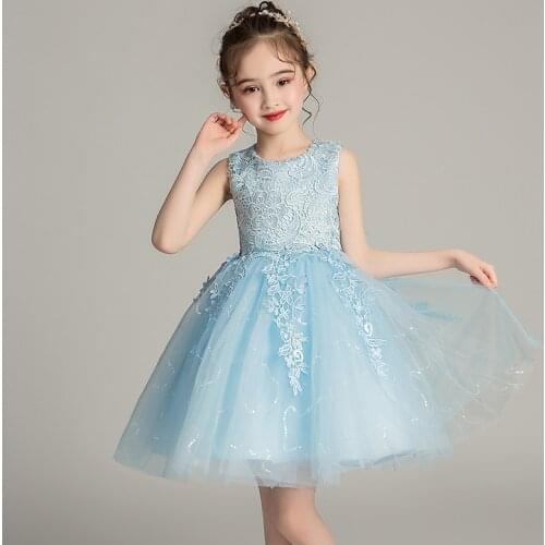 Teenager Girls Dresses for Bridesmaids Childrens Clothing Flower Girl Wedding Princess Dresses Luxury Evening Dress 2 to 14 Y