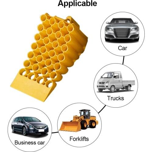 Portable Wheel Stopper Ramp Pad Heavy-duty Plastic Wheel Plug For Car Trailer RV