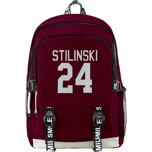 Teen wolf 24 STILINSKI Backpack Oxford Large-capacity schoolbag college style School Children Travel Backpack