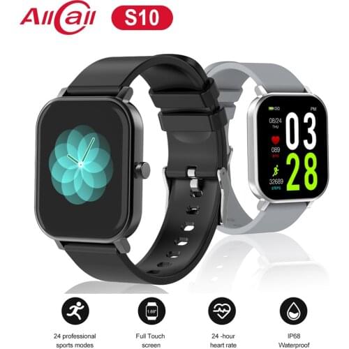 AllCall S10 Smart Band 1.69” Large Screen Bluetooth 5.0 GPS Fitness Tracker Sleep Heart Rate Blood Pressure Monitor Sports Watch