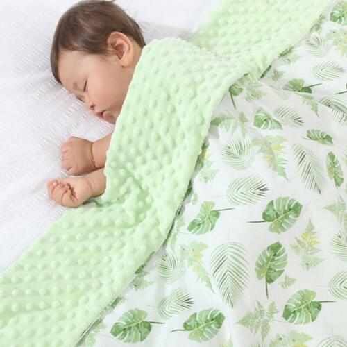 Super Soft Cotton Placate Baby Blanket Animal Peas Pacify Kids Children Sleeping Blanket Newborn Stroller Receiving Wrap Blanket