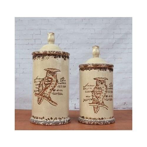 American Style Decoration For Old Ceramic porcelain pot Office home Decoration porcelain jar vase