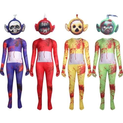 Horriable Kids Ghost Beast Baby Cosplay Bodysuit Cute Carnival Party Performance Clothe Halloween New Year Costume Xmas Jumpsuit