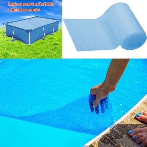 3 Size Pool Cover Protector Foot Above Ground Sky Blue Protection Swimming Pool Protector Solar Pool Cover Cubrir