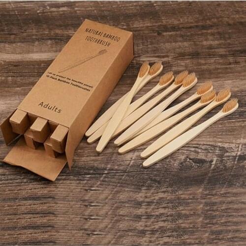 Charcoal Bamboo Toothbrush Teeth Whitening Biodegradable Wood Handle Toothbrushes Eco-Friendly Soft BPA Bristle Dental Oral Care