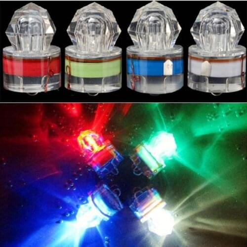 1Pc LED Deep Drop Underwater Fishing Squid Flashing Lure Light Outdoor Bait Lamp Fake Lures Luminescence Artificial Bait