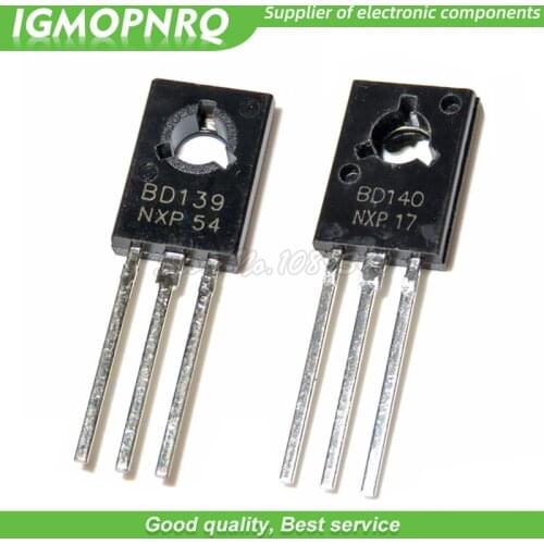 20PCS BD139 BD140 ( 10PCS BD139 + 10PCS BD140 ) TO126 TO-126 new voltage regulator IC