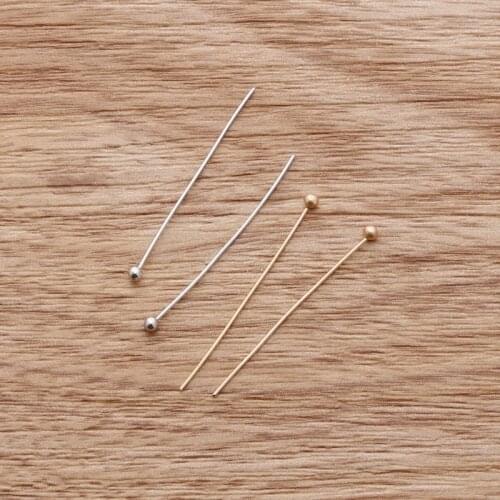 2015 Fashion 300PCs/lot 0.5*30mm Alloy Ball Head Pins Jewelry Findings High Quality FZD002-01