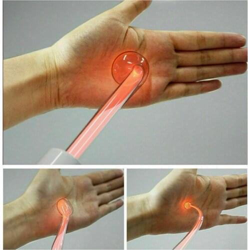 4 In 1 High Frequency Electrode Wand Electrotherapy Glass Tube Beauty Device Acne Spot Remover Facial Skin Care Spa 110V-240V