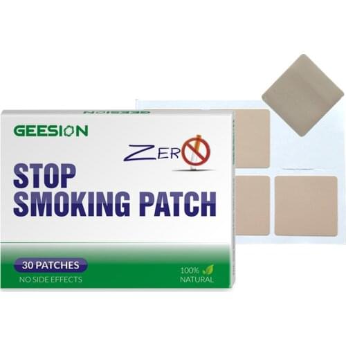 30pcs/Box 100% Natural Ingredient No Side Effect Health Care Stop Smoking Patch Quit Smoke Pad Cessation Patch for Smoking Lover