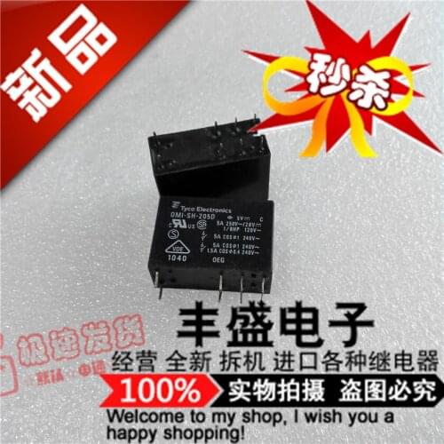 All New OMI-SH-205D Genuine OMI-SH-205D-5VDC 5A/250VAC Relay