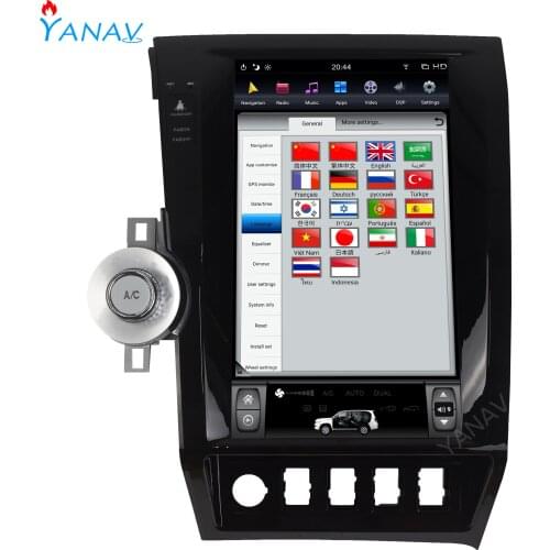 Car radio audio 2din stereo receiver for TOYOTA Tundra Sequoia 2007-2018 vertical Car GPS navigation tesla multimedia DVD player