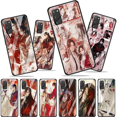 Tempered Glass Cover Heaven officials blessing For Samsung Galaxy S20 S10e S10 S9 S8 FE Plus Lite Ultra 5G Phone Case Shell